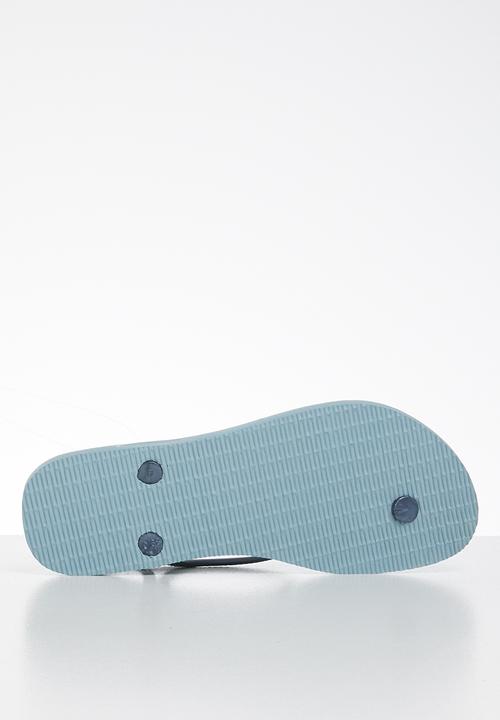 Havaianas - Luna print flip flops - blue