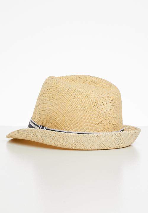 Superbalist - Trilby straw hat - natural