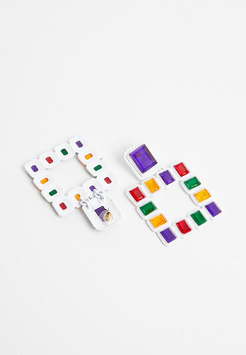 Superbalist - Tiled drop earrings - multi
