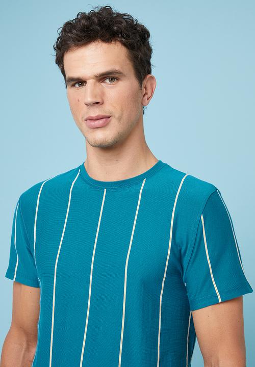 Superbalist - Vertical stripe crew neck tee - multi 