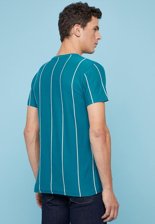 Superbalist - Vertical stripe crew neck tee - multi 