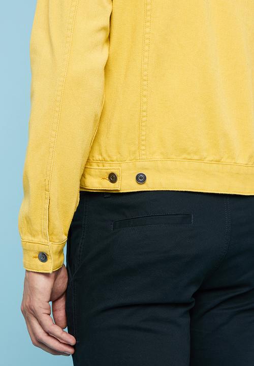 Superbalist - Colour denim trucker jacket - yellow