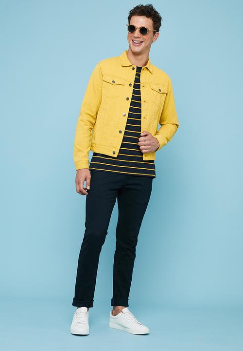 Superbalist - Colour denim trucker jacket - yellow