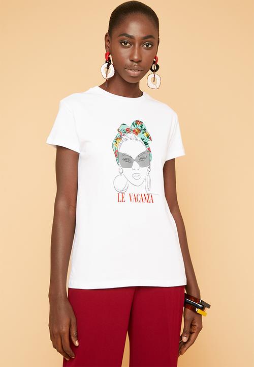 Superbalist - La Vacanza printed tee - white
