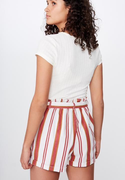 Cotton On - Riley high waist short - multi