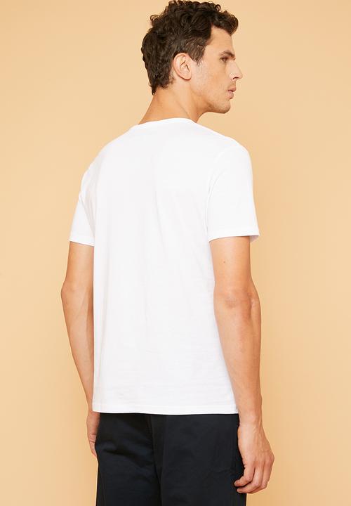 Superbalist - Plain short sleeve henley tee - white