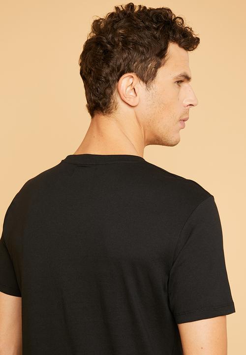 Superbalist - Plain crew neck short sleeve tee - black