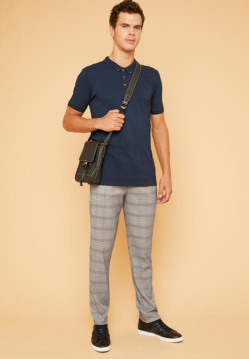Superbalist - Pique slim fit golfer - navy