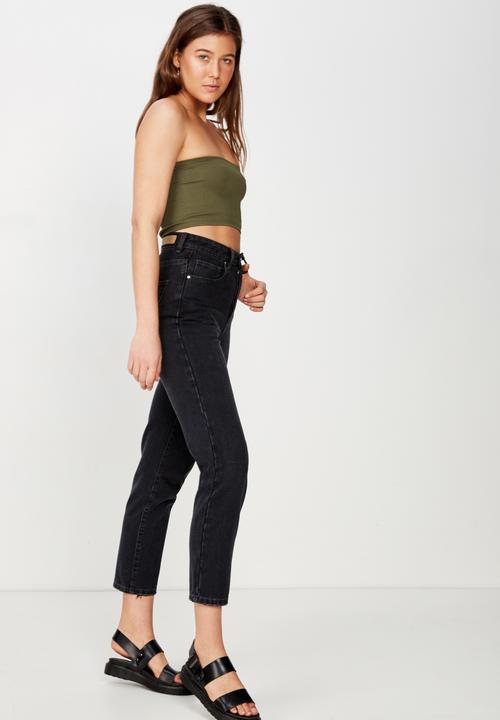Cotton On - Samantha seam free rib tube - green
