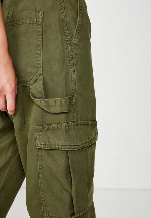 Cotton On - Breya utility pant - green