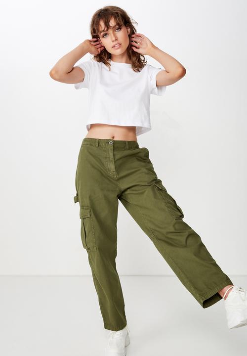 Cotton On - Breya utility pant - green