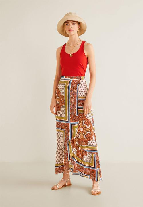 MANGO - Essential tank top - red