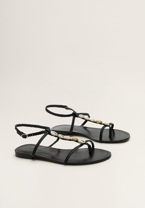 MANGO - Loque sandal - black