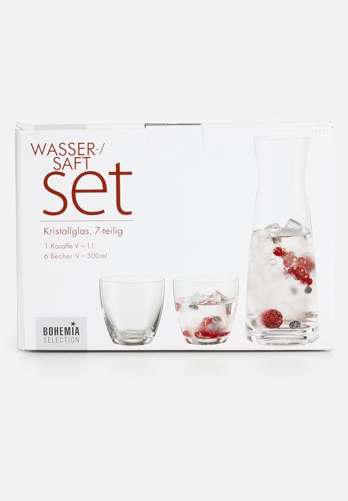 Bohemia Crystal - 7pce glass and decanter set
