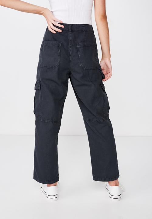 Cotton On - Breya utility pant - black