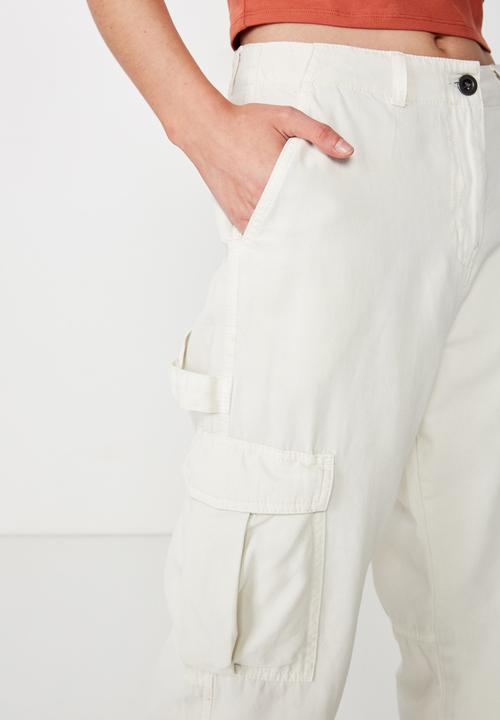 Cotton On - Breya utility pant - cream