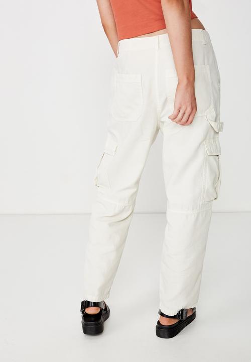 Cotton On - Breya utility pant - cream