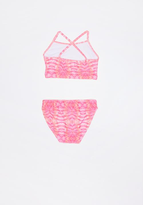 Rebel Republic - Printed 2 piece swimsuit - pink