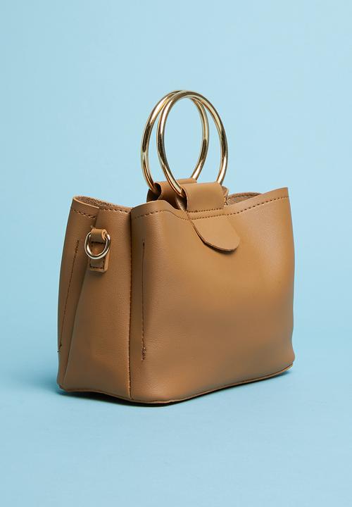 Superbalist - Double ring handle bag - tan