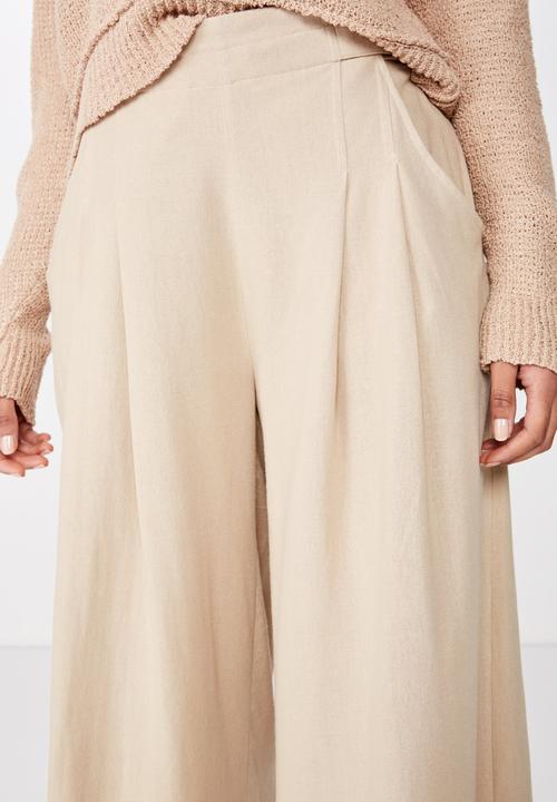 Cotton On - Luna button culotte - beige