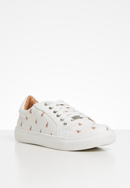 POLO - Natalie monogram sneaker - white