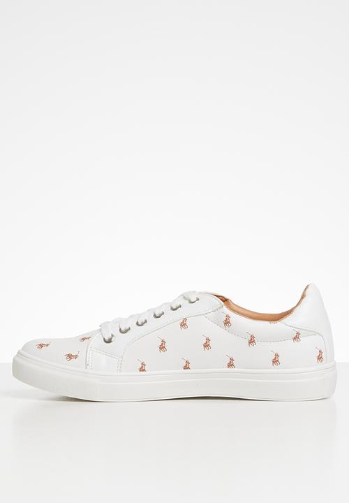 POLO - Natalie monogram sneaker - white