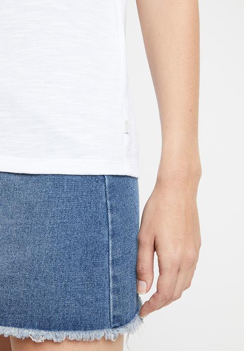 Levi’s® - Perfect ringer tee - white & red