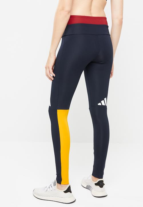 adidas - Womens Adidas colour block tights - multi