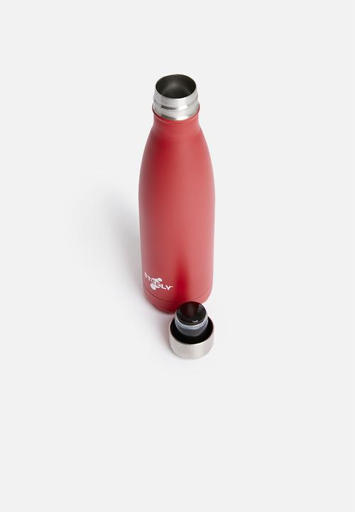 Steely - 500ml insulated bottle - coral