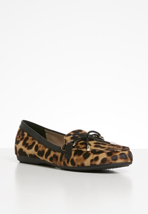 ALDO - Adrerini leather moccasin - brown multi