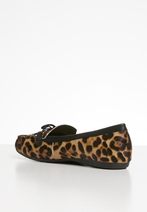 ALDO - Adrerini leather moccasin - brown multi