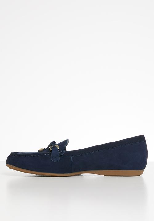 ALDO - Adrerini leather moccasin - navy