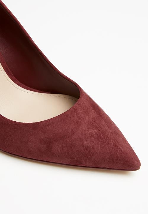ALDO - Febriclya suede court - dark red