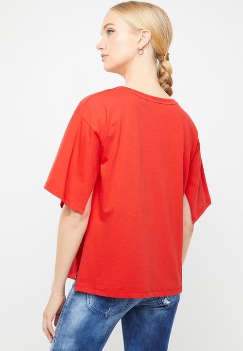 Diesel  - T - Jacky maglietta tee - red