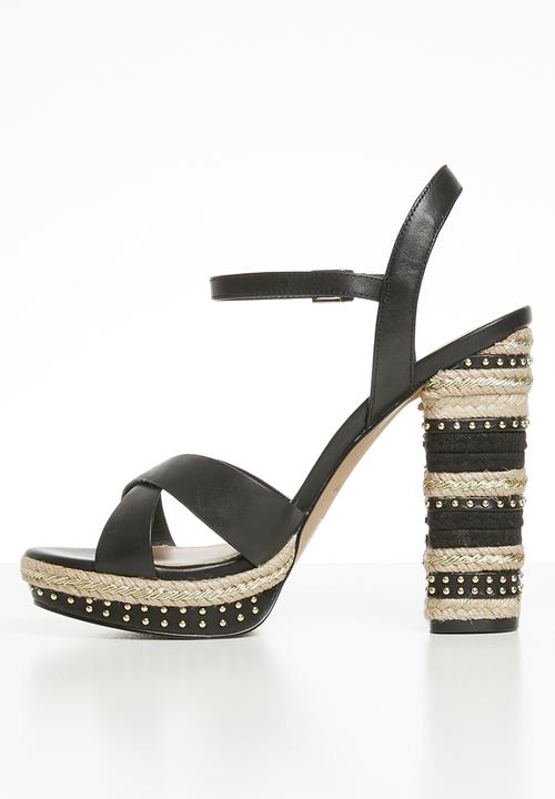 ALDO - Eowalenna leather heel - black