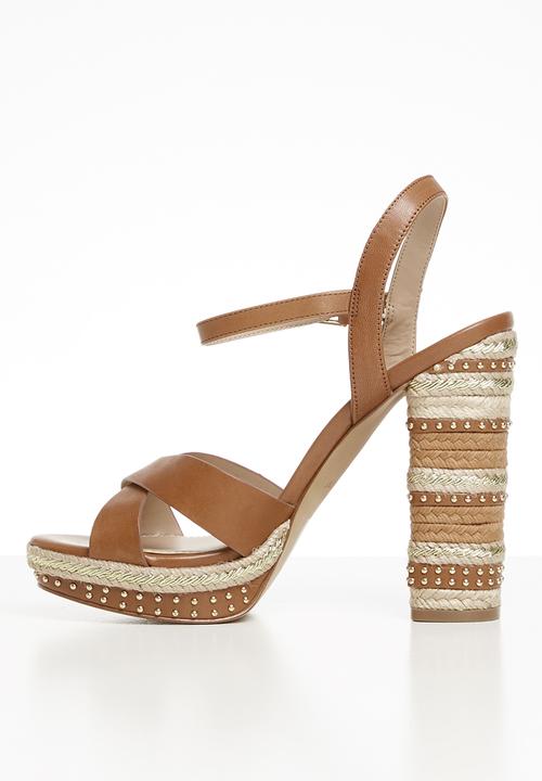 ALDO - Eowalenna leather heel - brown