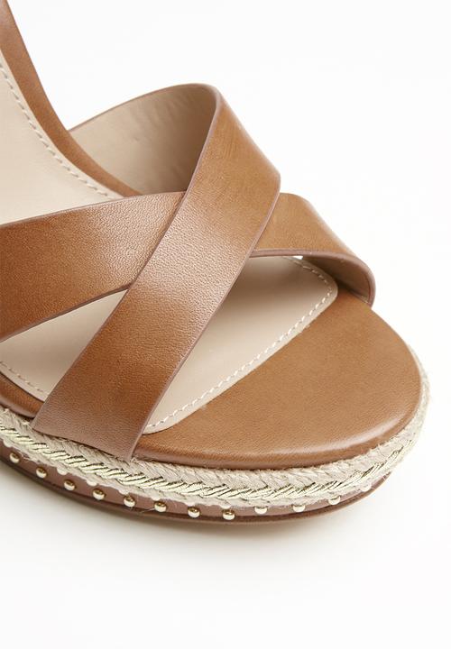ALDO - Eowalenna leather heel - brown