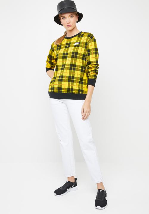 Nike - Nike fleece crew - black & yellow