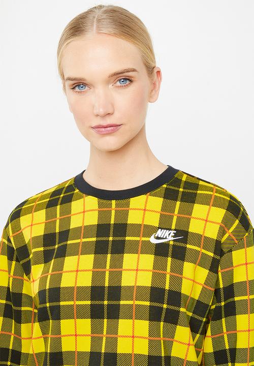 Nike - Nike fleece crew - black & yellow