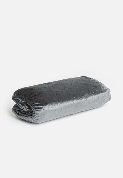 Sixth Floor - Velvet bedwrap - dark grey