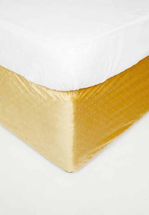 Sixth Floor - Velvet bedwrap - mustard