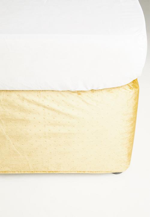 Sixth Floor - Velvet bedwrap - mustard