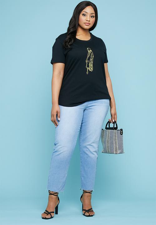 Superbalist - Black graphic tee - black 