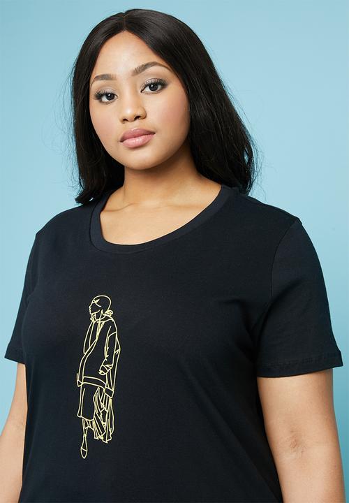 Superbalist - Black graphic tee - black 