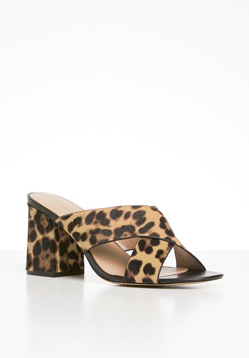 ALDO - Ulayma leather heel - brown & black 