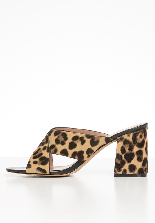 ALDO - Ulayma leather heel - brown & black 