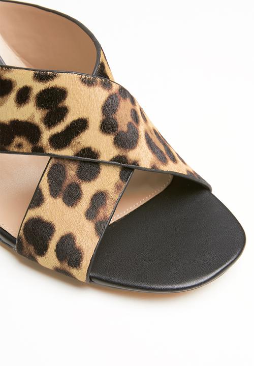 ALDO - Ulayma leather heel - brown & black 