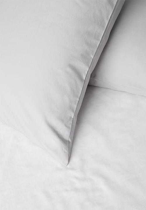 Sixth Floor - 200TC cotton pillowcase set - grey