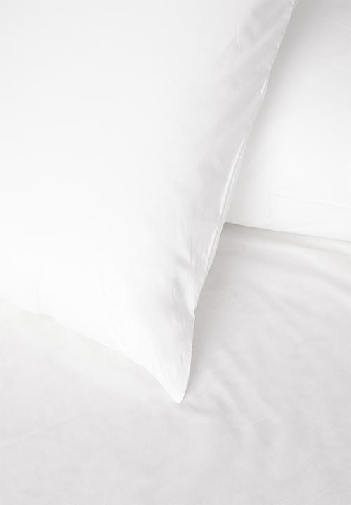 Sixth Floor - 200TC cotton pillowcase set -  white