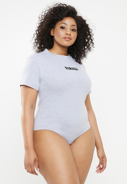 Missguided - Curve new season bodysuit - grey